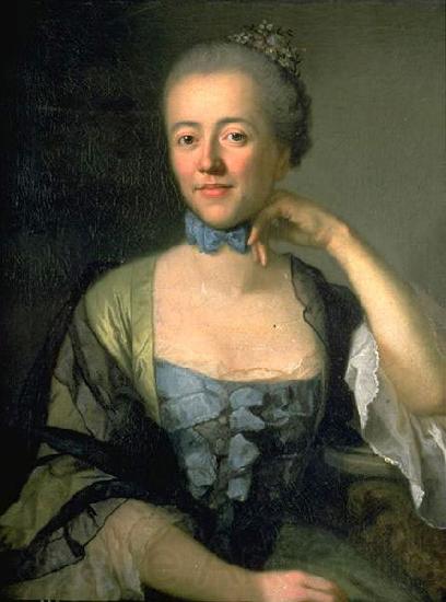 Anton Graff Portrait of Judith Gessner, wife of Solomon Gessner Norge oil painting art